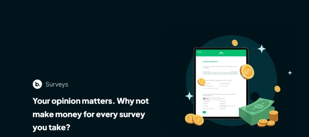 2. Make Money By Answering Paid Surveys From Benjamin.