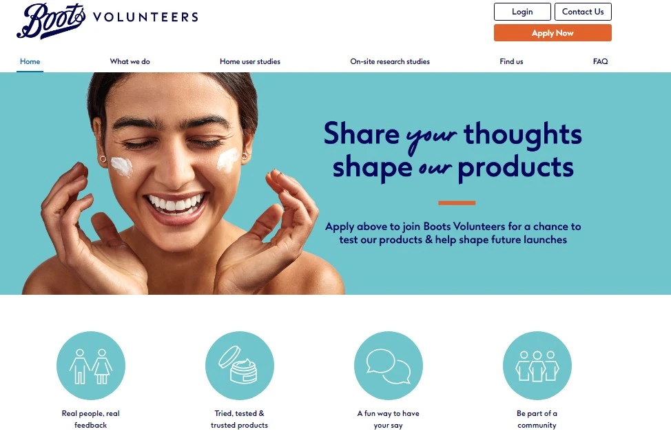 Boots Volunteers Panel: Test Beauty Products and Earn Cash Rewards