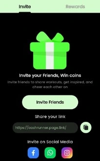 5. Make money by Referral program from Cash Runner