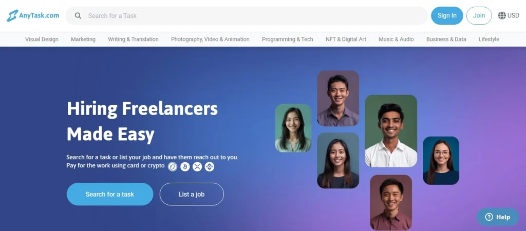 AnyTask: A New Way to Get Paid in Cryptocurrency for Freelance Work