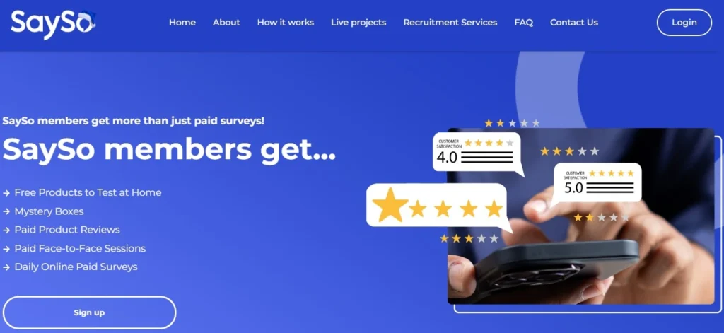 SaySo: A Legitimate Way to Earn from Market Research