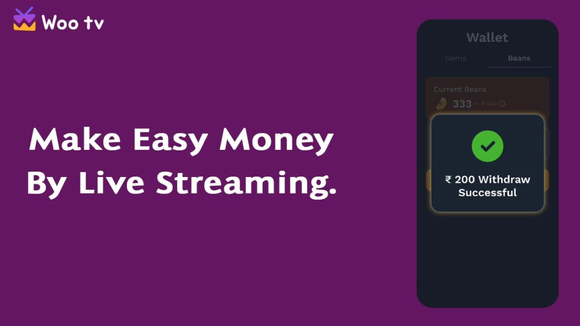 Woo TV Make Easy Money By Live Streaming