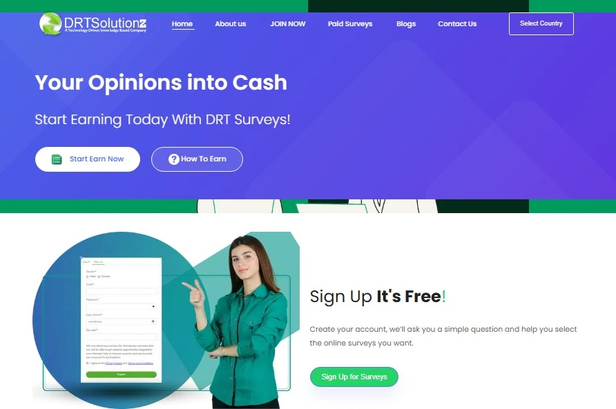 DRT SolutionZ: A Legit Survey Site for Earning Rewards