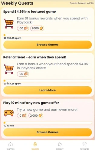 Playback Rewards: Earn Money by Playing Mobile Games