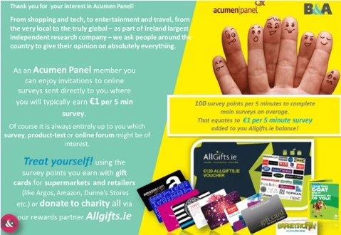 Acumen Panel: Earn Rewards for Sharing Your Opinions